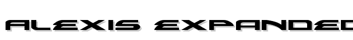 Alexis Expanded font